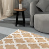 Natural Jute & Ivory Trellis Rug – Handcrafted Geometric Area Rug