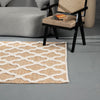 Natural Jute & Ivory Trellis Rug – Handcrafted Geometric Area Rug