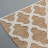 Natural Jute & Ivory Trellis Rug – Handcrafted Geometric Area Rug
