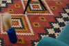 Rust & Charcoal Geometric Tribal Kilim Rug