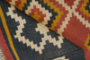 Rust & Charcoal Geometric Tribal Kilim Rug