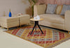 Rust, Mustard & Slate Geometric Kilim Rug