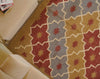 Rust, Mustard & Slate Geometric Kilim Rug
