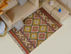 Rust & Mustard Tribal Diamond Kilim Rug