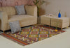Rust & Mustard Tribal Diamond Kilim Rug