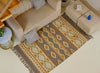 Rust & Olive Geometric Kilim Rug