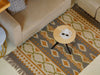 Rust & Olive Geometric Kilim Rug