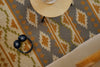 Rust & Olive Geometric Kilim Rug