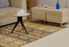 Rust & Olive Geometric Kilim Rug