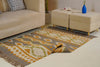 Rust & Olive Geometric Kilim Rug