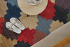 Multicolor Geometric Jute Rug