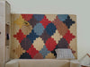Multicolor Geometric Jute Rug