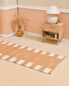 Natural Jute Stripe Runner Rug