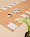 Natural Jute Stripe Runner Rug