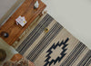 Black & Natural Geometric Jute Flat Weave Rug