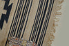 Black & Natural Geometric Jute Flat Weave Rug