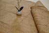 Natural Jute Patchwork Braided Rug