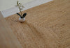 Natural Jute & Ivory Border Braided Rug