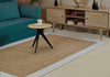 Natural Jute & Ivory Border Braided Rug